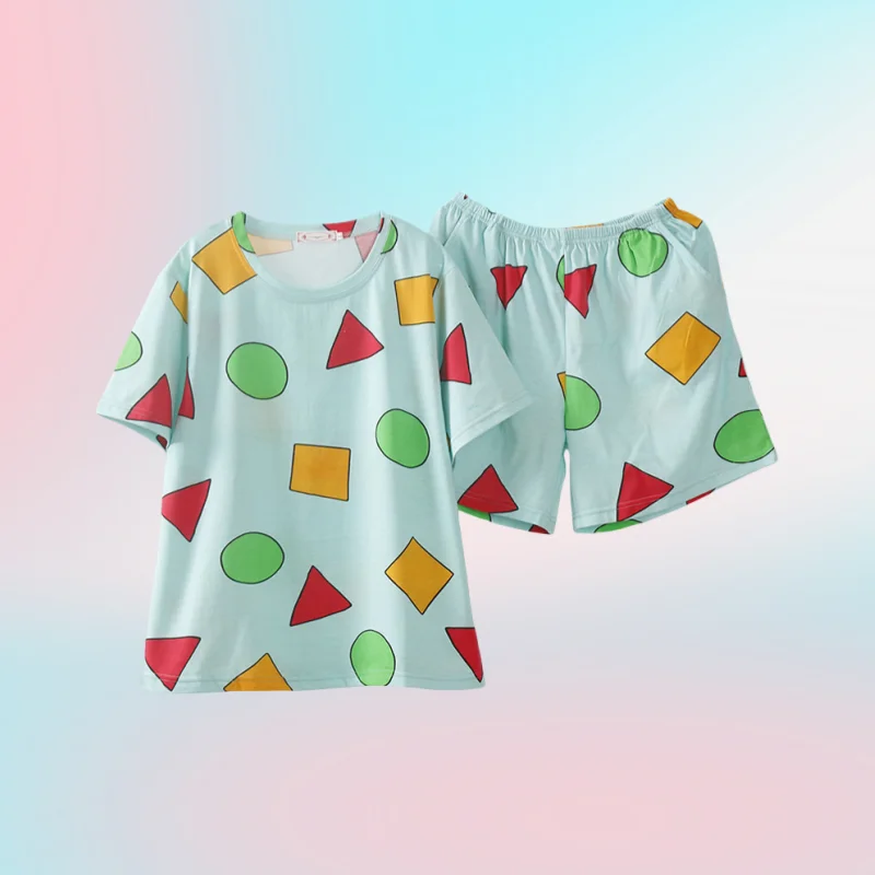 

Лето 2022, дышащие удобные шорты с короткими рукавами и графическим принтом, комплект для взрослых и детей, повседневный пижамный комплект для родителей и детей