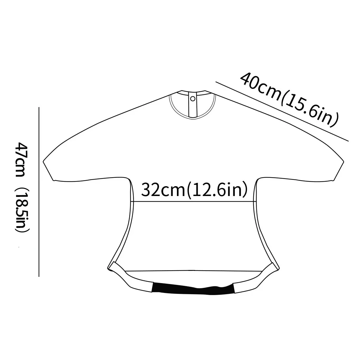 Elinfant 1 قطعة مرايل تغذية مقاومة للماء بأكمام طويلة مع جيب، مريلة أطفال قابلة للغسل، كرسي مرتفع وطاولة قابلة للفصل #2