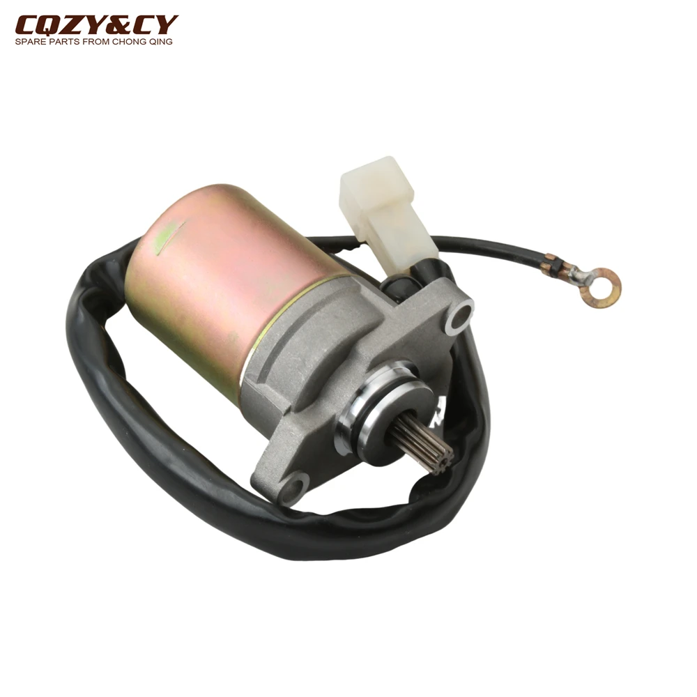 Scooter 9 Teeth Electric Starter Motor For Yamaha  Jog 90 CY90 4DM 3WF-81800-00 1PE40QMB 1E40QMA QMB 2T Engine Parts