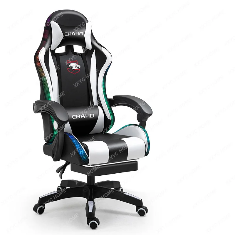 

New LED Gaming Relaxing Gamer Chair Multi Color Office Lights Computer Chairs Gamer Live Swivel Boss компюторное кресло AA50