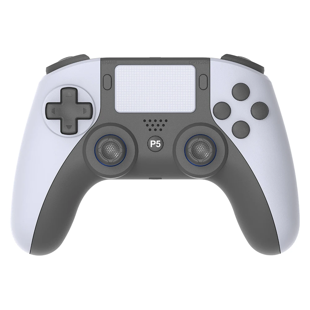 وحدة تحكم ألعاب لاسلكية مزدوجة الاهتزاز/6 محاور جيروسكوبية/توربو متوافقة مع بلوتوث 4.0 لوحة ألعاب لجهاز PS5 PS5 Slim PC