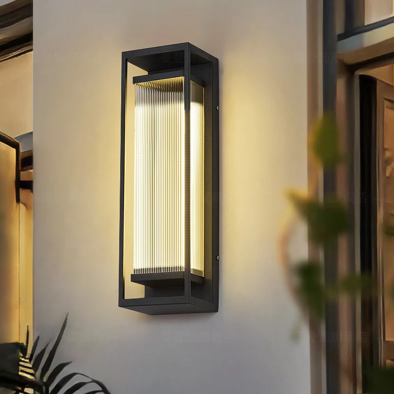 

Simple outdoor wall lamp Villa entrance gate exterior pillar courtyard yard light luxury outdoor waterproof