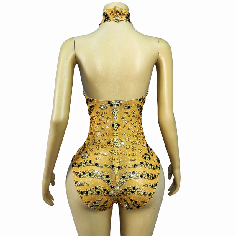 هالوين بار القطب ملابس الرقص الذهب الراين ارتداءها النساء جوجو راقصة زي ملهى ليلي DJ مهرجان الزي XS10770