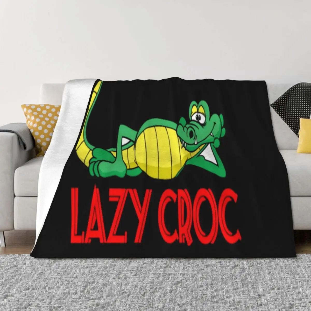 

Lazy croc Throw Blanket Cute Luxury St Weighted warm for winter Blankets