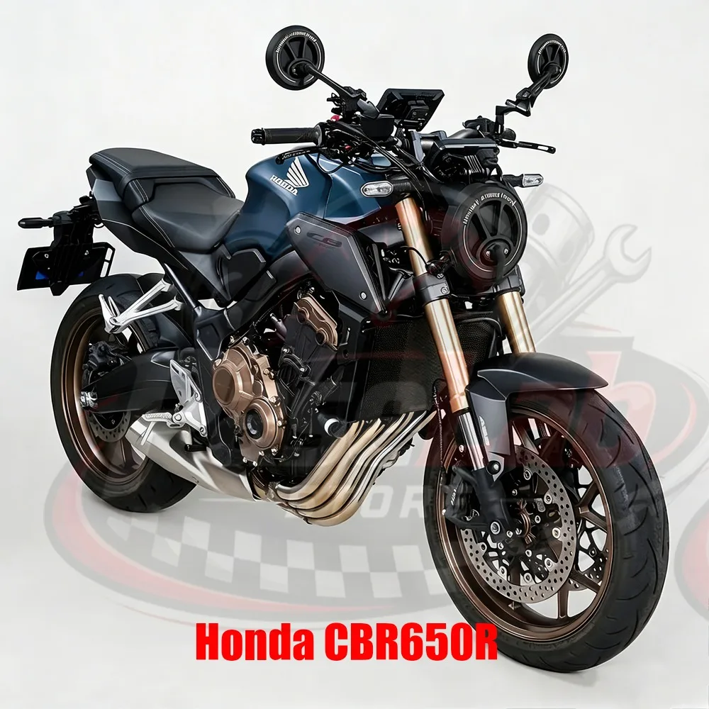 Motorcycle CNC Aluminum Rear View Mirrors Blue Anti-glare Mirror For Honda CBR650R CBR 650 R CBR500R CBR650F CBR400/250/150R
