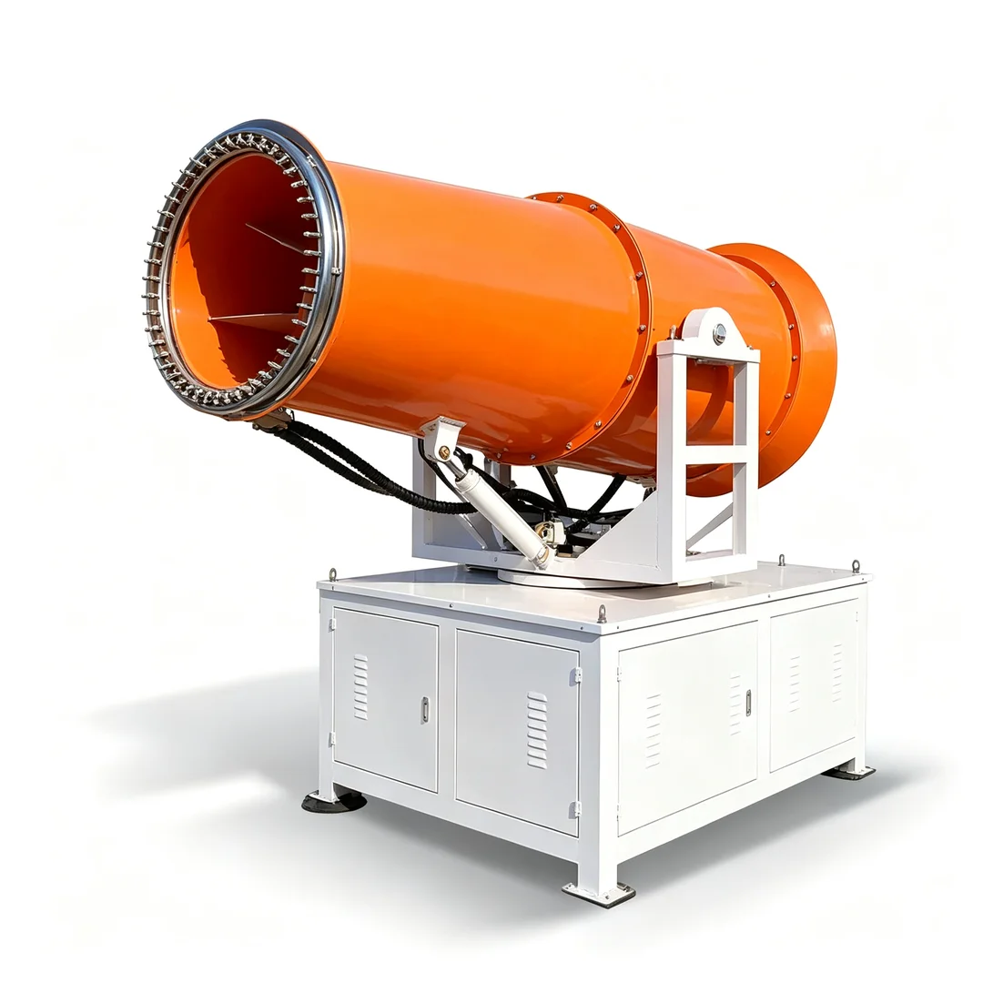 Industrial Mist Spraying Equipment Dust Suppression Fog Cannon With Rotatable Nozzle For Quarry And Port Dust Management