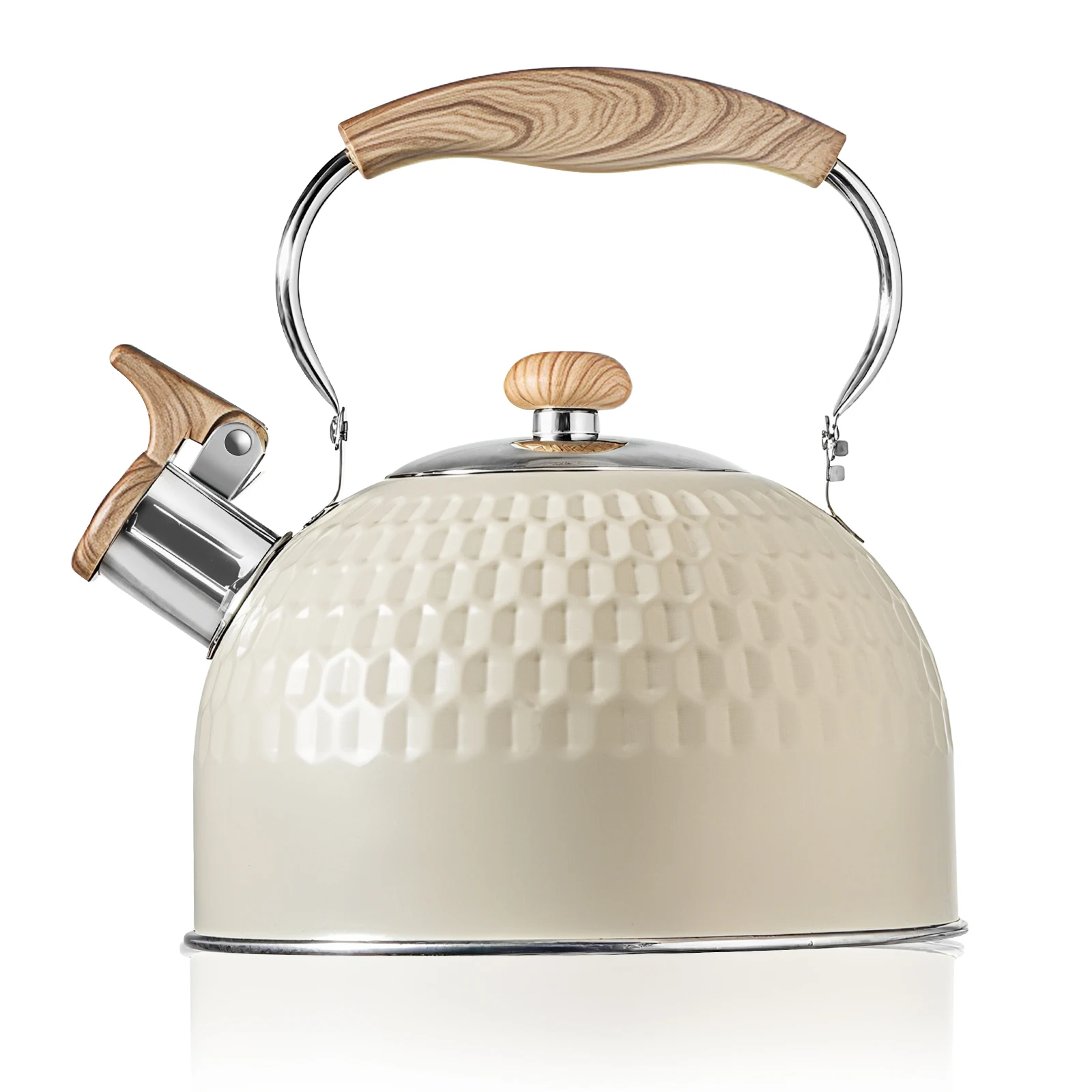 

1 шт., 2 л, чайник с рисунком белого молотка, чайник, чайник, кофейник, чайник со свистком из нержавеющей стали, чайник