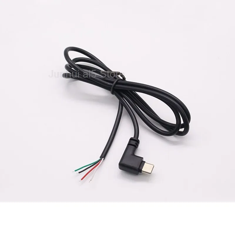 25cm/1m/2m Charging Data Cable 2/4-pin Male TypeC Revolving Elbow Extension Cable USB Power Connector B5