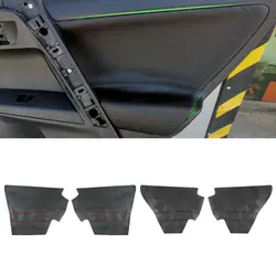 For Toyota Rav4 RAV 4 2013 2014 2015 2016 2017 2018 Car Door Armrest Panel Microfiber Leather Cover Protective Trim