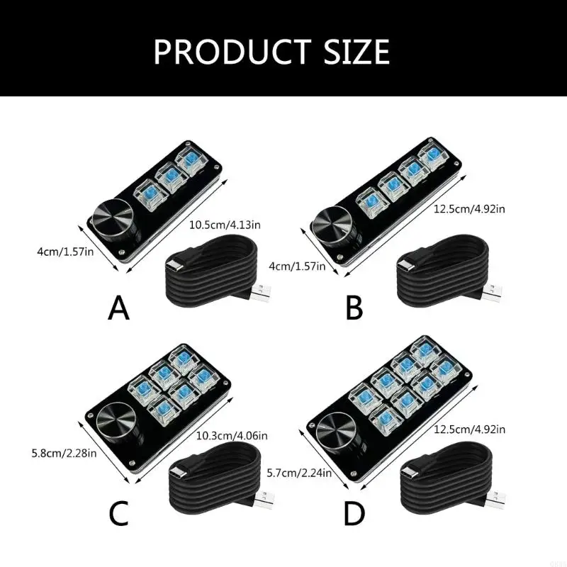Q84A простые в использовании программируемой клавиатуры Механические переключатели макро -клавиатура для геймеров