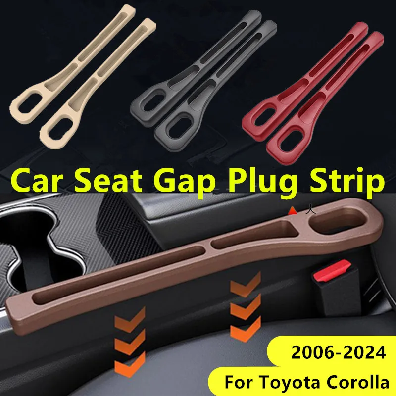 PU Car Seat Center Console Side Crevice Leak-Proof Organizer Filler Strip For Toyota Corolla 2007 2008 2009 2010 2011 2012--2024