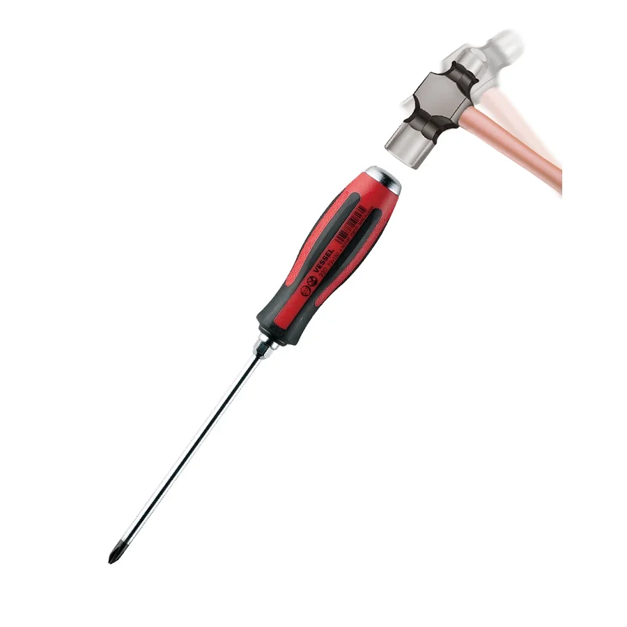 Japan VESSEL Tang-Thru Screwdriver for Phillips and Slotted Screws MEGADORA Penetration Driver NO.930 Series