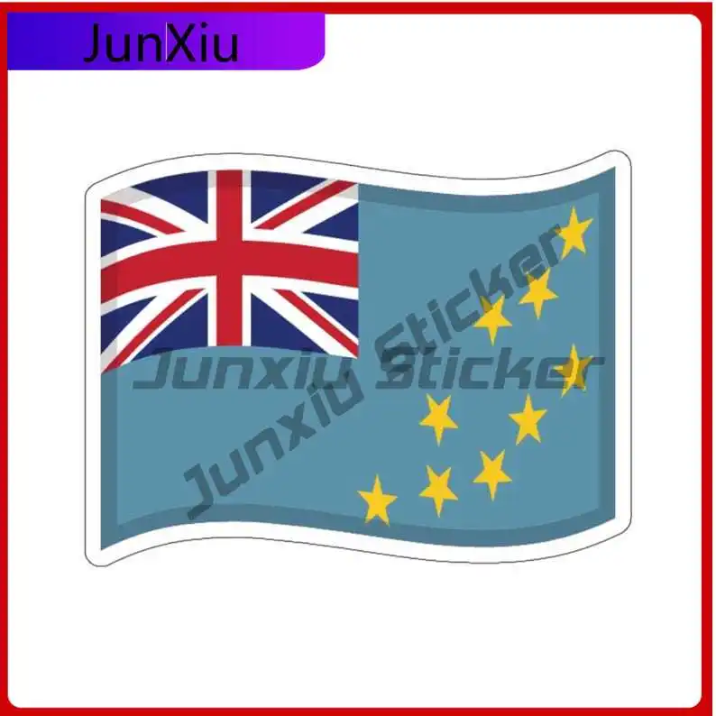 

Tuvalu Flag Sticker Decoration Accessories For Car Bicycle Skateboard Laptop Rv Camper Windows Laptop Phone/phone Case Stickers