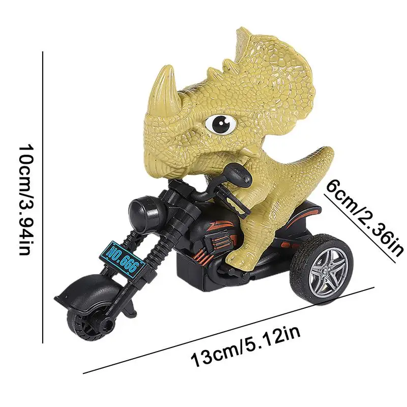 Brinquedo movido a fricção motocicleta inércia animal motocicleta brinquedo bonito novidade durável único legal dinossauro brinquedo carros presentes de aniversário