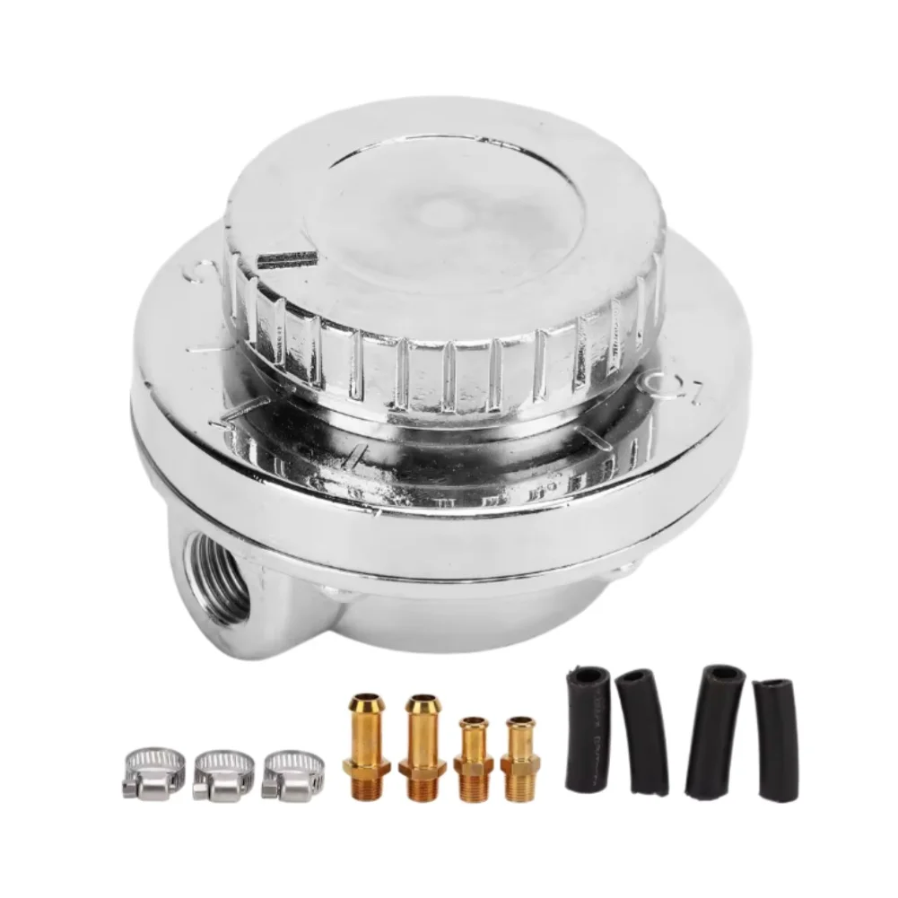 Fuel Pressure Regulator Regulating Valve For Carburetor Carb &5/16 3/8 Fittings Automotive Fuel System Modification Parts
