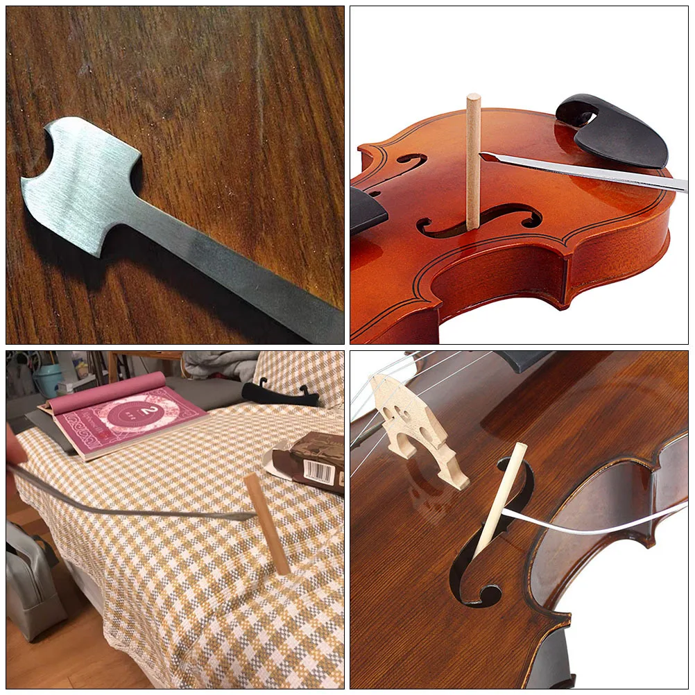 

Stainless Steel Cello Column Hook Durable Rust Resistant Sound Post Setter Adjustable Flexible Easy Storage Cello Accessories