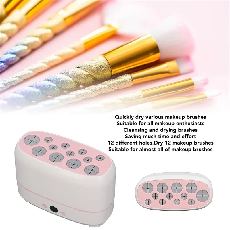 2pcs Electric Makeup Brush Cleaner and Dryer Set Automatic USB Rechargeable Brush Cleaner Makeup Brush Washing Drying Machine