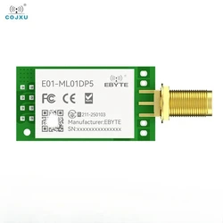nRF24L01P RF Wireless Module 2.4GHz IoT cojxu E01-ML01DP5 Nordic nRF24L01 PA LNA 20dBm100mW DIP 2.5km 2.4G Transceiver Module