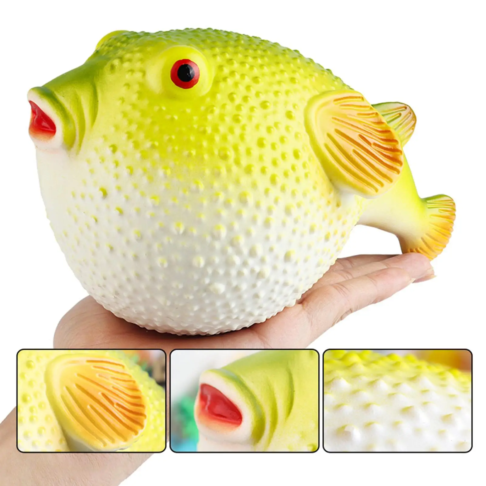 Small Animal Toy Pufferfish Figures Bath Toy Stretchy Sea Animal Toy for Basket Filler Kids Adults Holiday Gifts Party Favors