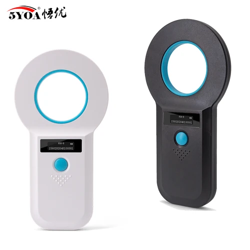 Lector de microchip portátil para mascotas, pantalla OLED EMID FDX-B ISO11784/85 RFID EMID, escáner de microchip recargable para perros y gatos, 5YOA