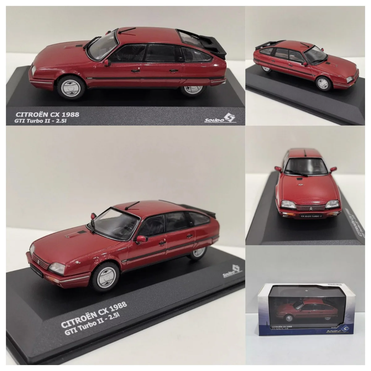 

SOLIDO Diecast 1/43 Scale CITROEN CX GTI Turbo II 1988 1X Alloy Car Model