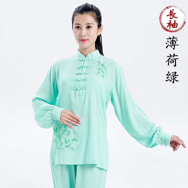 Women Tai Chi Suit Summer Lightweight New Arrival Linen Cotton Fabric Baduanjin Practice Comfortable Daily Wear Martial Arts Uni