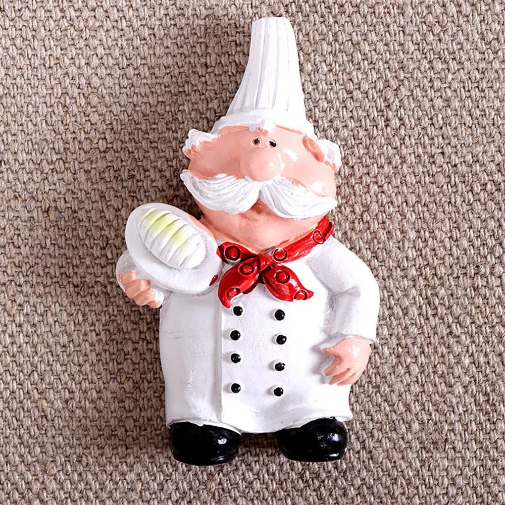 Cartoon Creative 3D Bread Chef Message Home Decor Fridge Magnet Refrigerator Decoration Gift For Kitchen Sticker Poster Notes