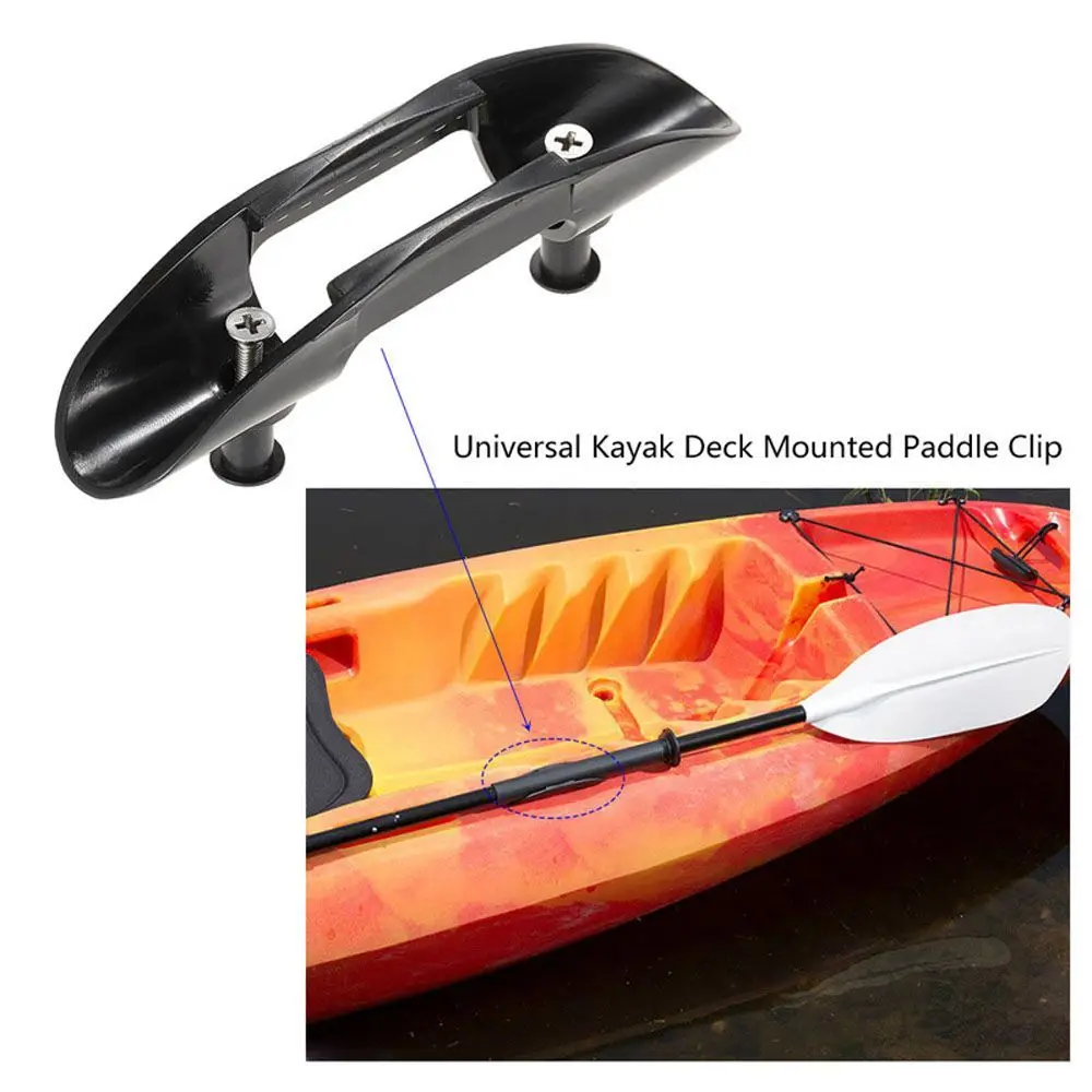1 Kit With Screws Marine Boat Deck Mount Paddle Keeper Paddle Oars Keeper Kayak Paddle Clip Fishing Accessories