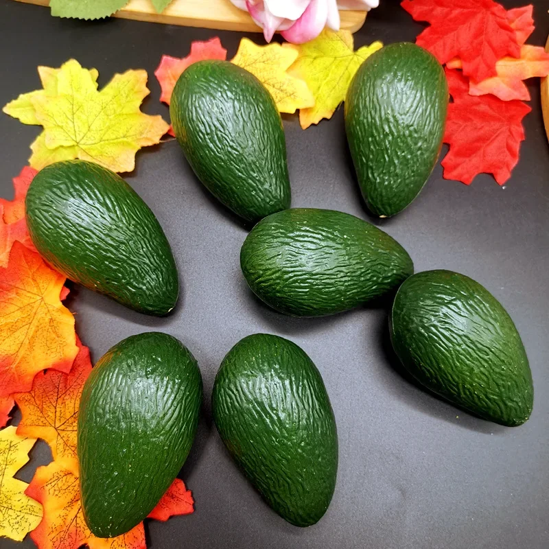 5.7x9.5cm Artificial Avocado Model Plastic Fake Fruits Food Photography Props Festive & Party Supplies