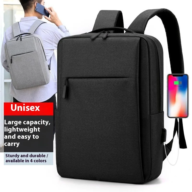 16-Inch Laptop Backpack USB Casual Travel Large Capacity Double Shoulder Bag For Men And Women Computer Bag Office Supplies