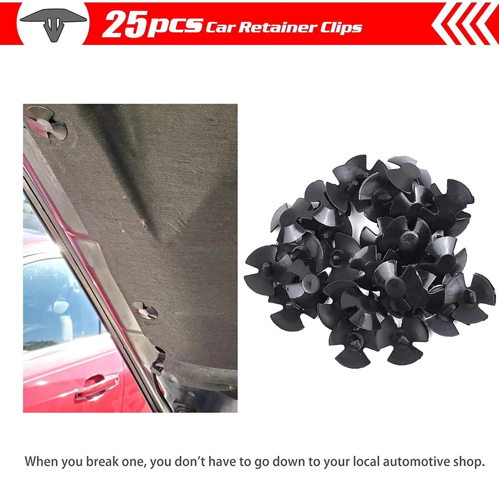 25Pcs Car Bumper Hood Insulation Cover Retainer Clips For Chrysle, JEEP, Dodge, Ram,4878883AA Rivet Fastener