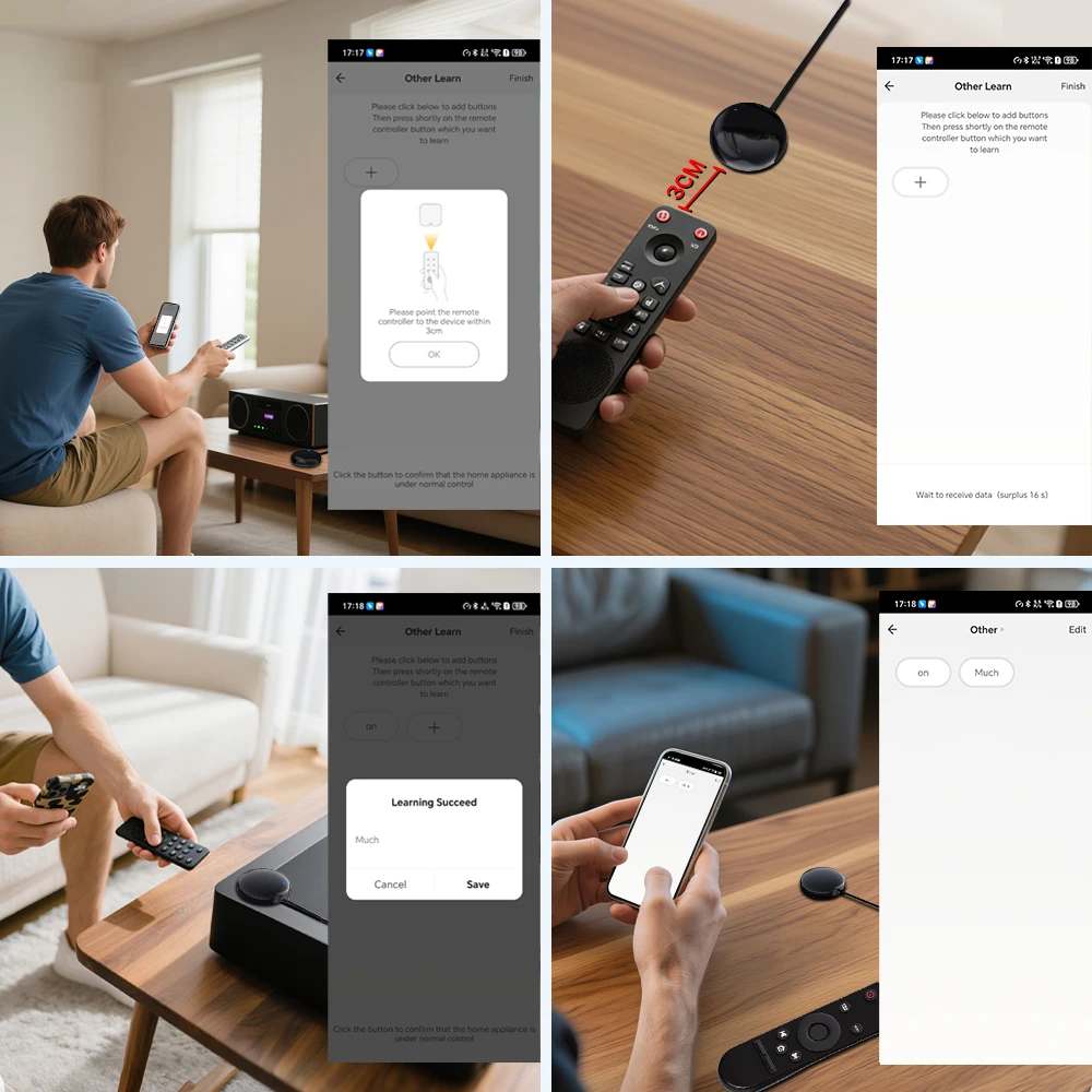 Картина 6: Универсальный ИК-пульт Tuya Smart WiFi для управления телевизором/кондиционером, совместим с Alexa, Google и Яндекс.