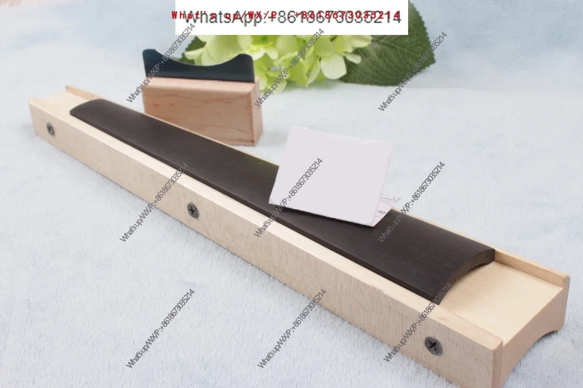 Fingerboard scraper for violin, repair of fingerboard mounting bracket, calibration, making of maintenance tools