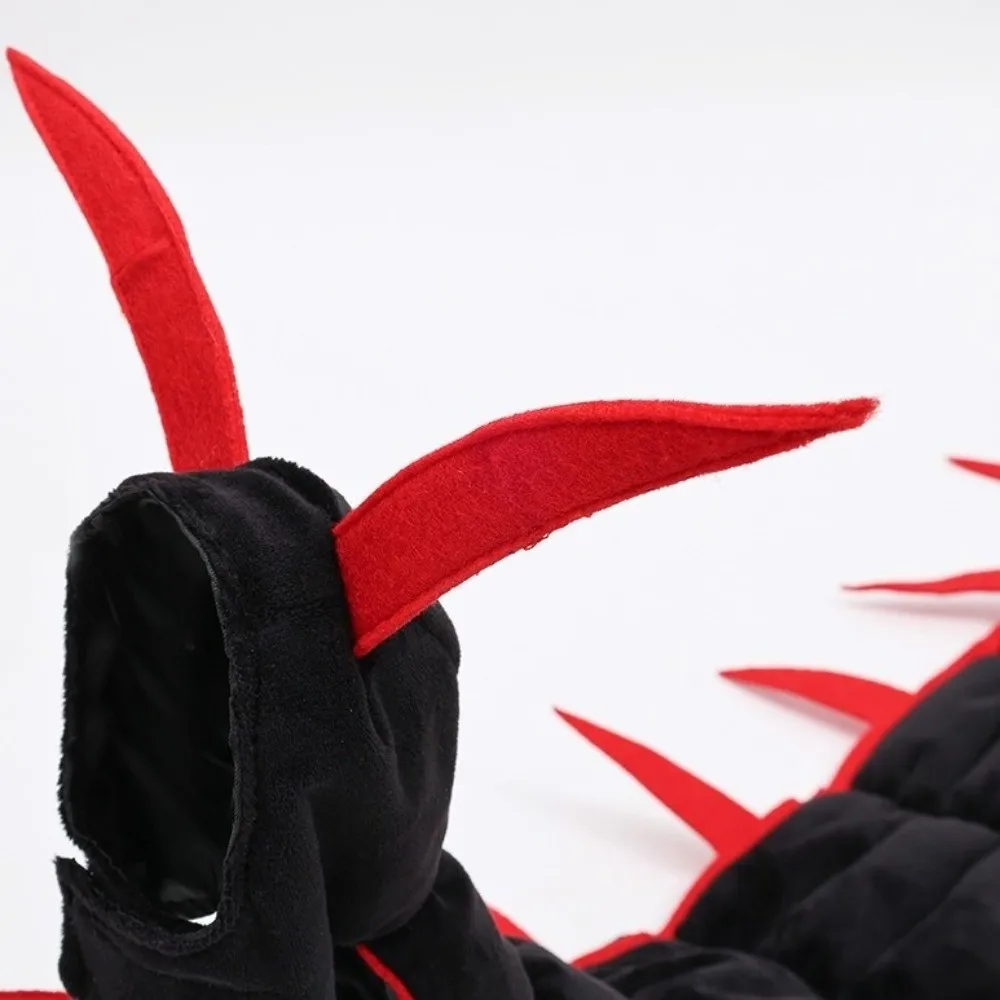 Plüschiges, flauschiges Halloween-Tausendfüßler-Katzenkostüm – Simuliertes, gruseliges Haustier-Verkleidungs-Cosplay, lang, segmentiert, verstellbar – Detail 10
