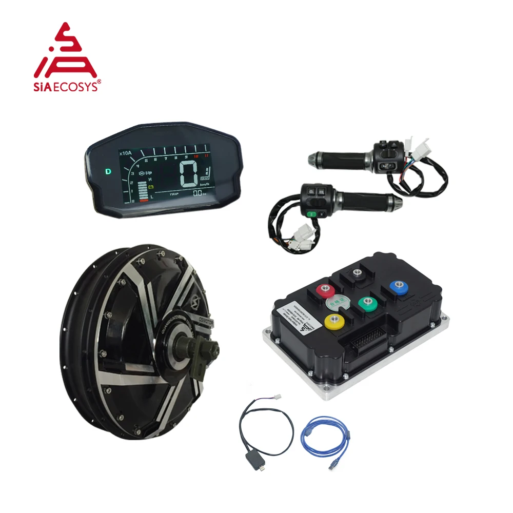 QSMOTOR QS273 8000 Вт 50H V3 72 В 120 к/с мотор-концентратор со спицами для электронного мотоцикла с комплектом для переоборудования контроллера ND72850 для электромобиля