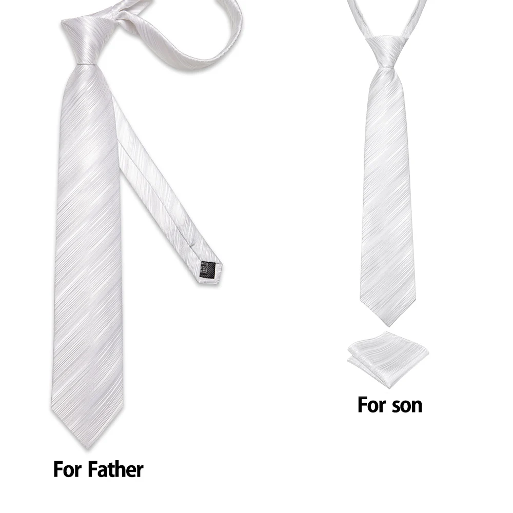 Father and Son Series 8cm Width Adults Necktie 38*6cm Children Boys Girls Free Knots Elastic Strap Tie for Wedding Accessory