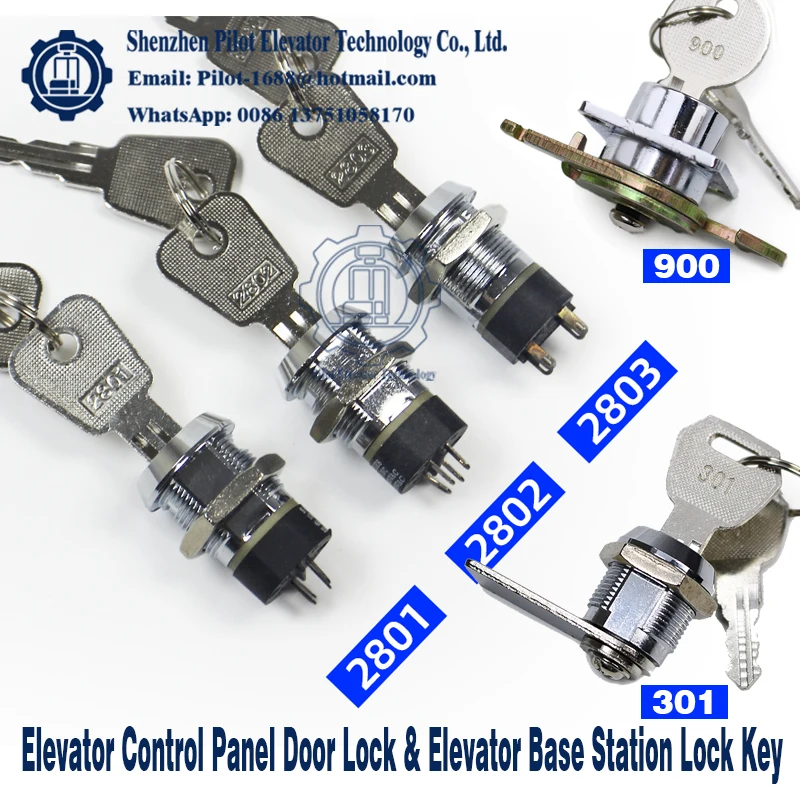 

For Mitsubishi Elevator Door Key Lock Elevator Base Station Lock Key 2801 2802 2803 Elevator Control Panel Door Lock 900 301