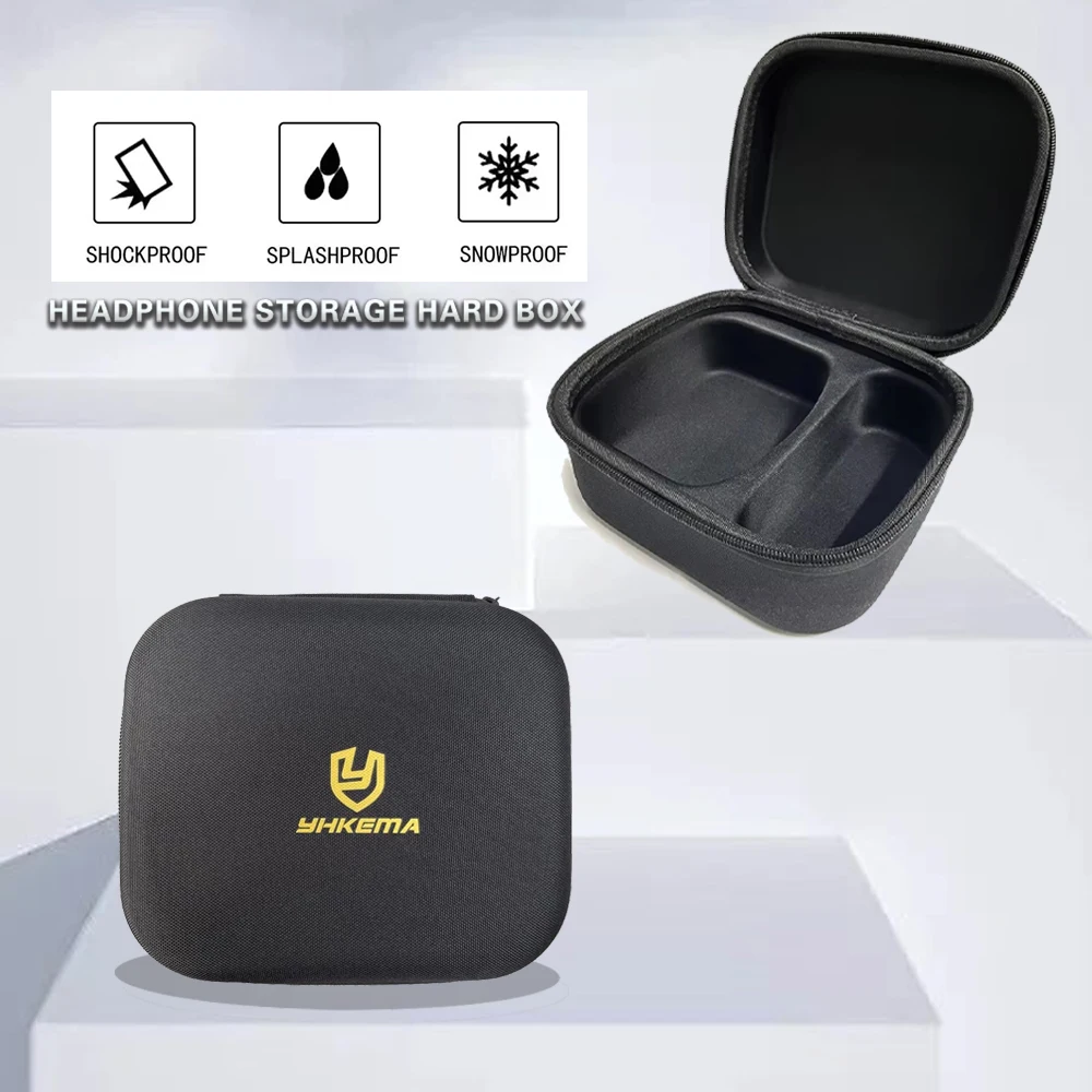 Brand new high quality thickened tactical headphone storage box suitable for headphone protection collection portable hard case