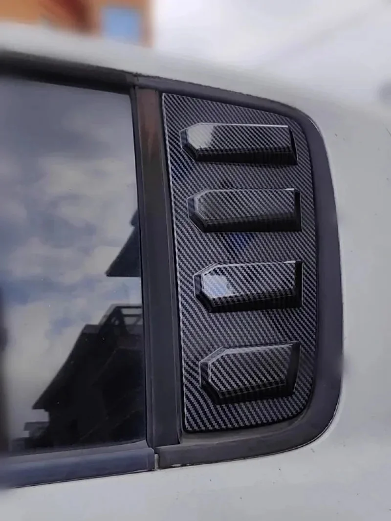 Gloss Black Car Side Window Louver Fit For  Suzuki Swift 4 Door Version 2005-2010  Car Rear Window Shutter Cover Spoiler
