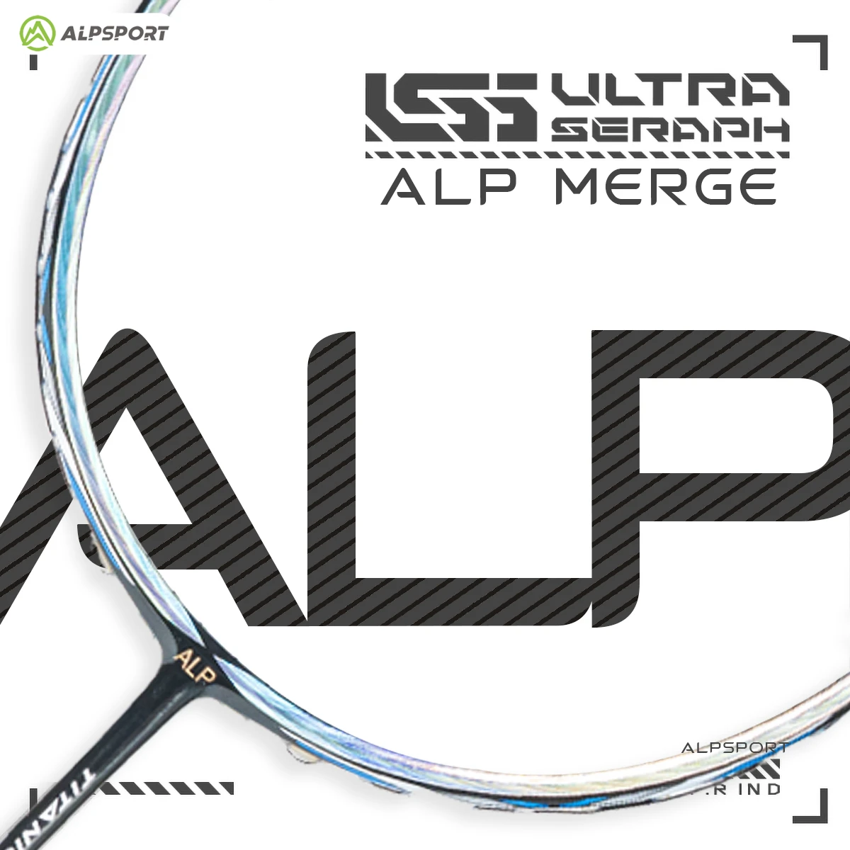 ALPSPORT BBQ3.0 8U Original Badminton Racket 62g Ultra-light G5 Carbon Fiber Buy and Get Free Racket Strings Free Delivery