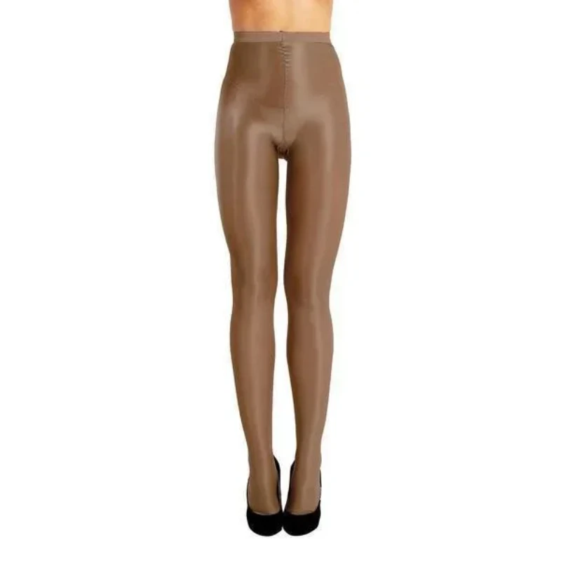 70D Pantyhose Women Control DS Shimmery Stretch Thickness Footed Silk Stockings Tights Dancer Nightclub Oil Shiny Leggings Socks