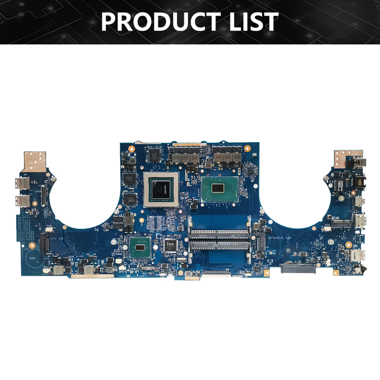 GL702VT Notebook Mainboard For Asus ROG Strix GL702VT GL702VS GL702VM GL702VY Motherboard i5 6300H i7 6700H CPU GTX970M V3G