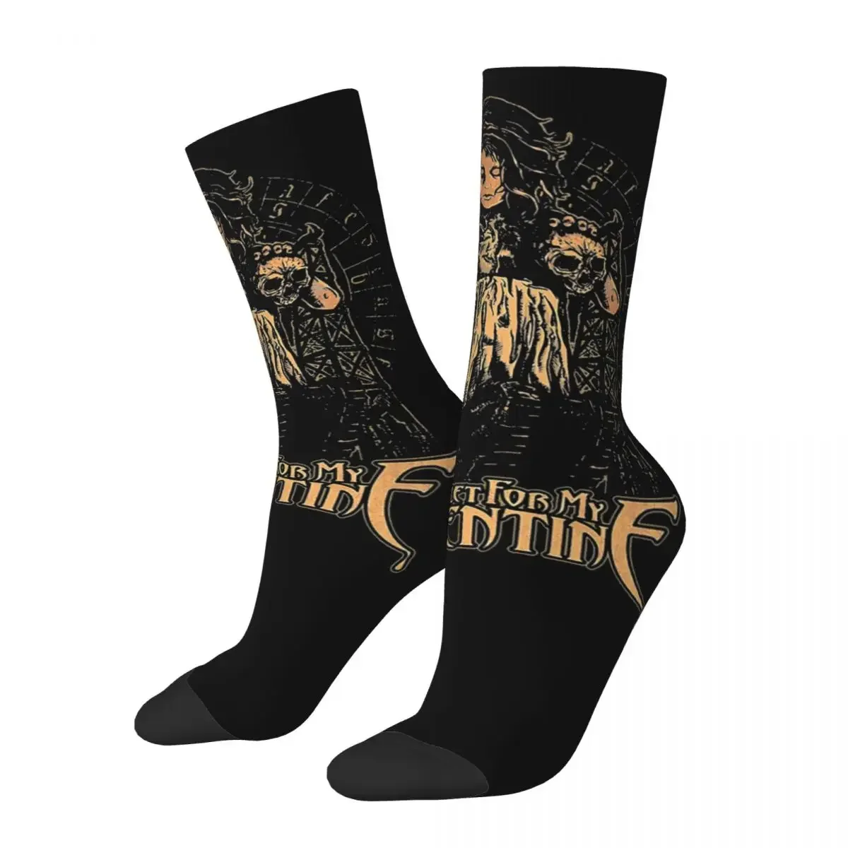 Winter Warm Hip-hop Men's Women's Bullet For My Valentine Socks British  Music Sweat Absorbing Soccer Socks