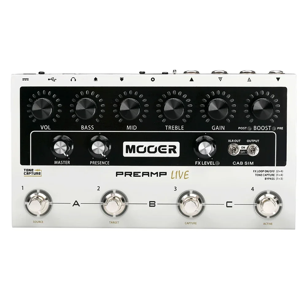 

Mooer Guitar Effect Pedal M999 Preamp Live Floorstanding Integrated Preamp Pedal Equipped with 12 Independent Pre-stage Channel