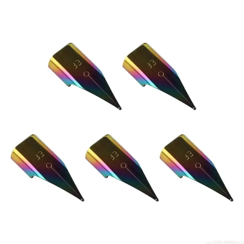 D5BB Premium Metal Fountain Pen Nibs EF F Size for Calligraphy and Drawing