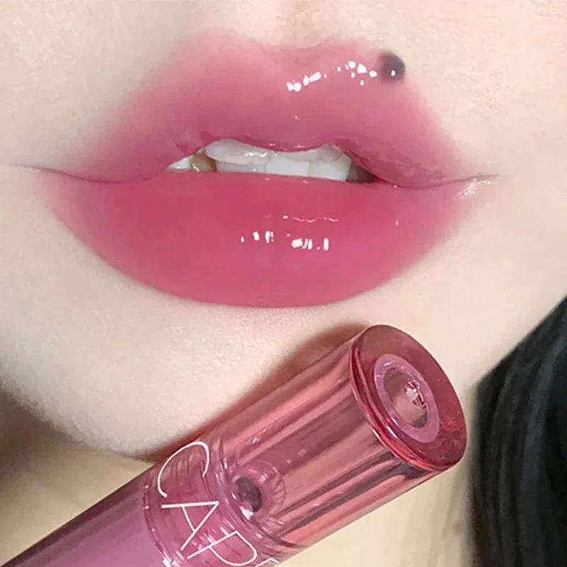 Mirror Jelly Lip Gloss Lip Lasting Moisturising Glossy Red Tint Lips Glaze Beauty Juice Lip Gloss Lipstick Waterproof Cosmetics