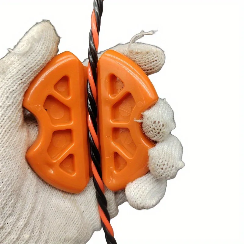 2pcs Gripper,Anti Slip Handguard,Threading Tool,Electrician Threading Auxiliary Tool Suitable for Wire Thickness of 3-6mm