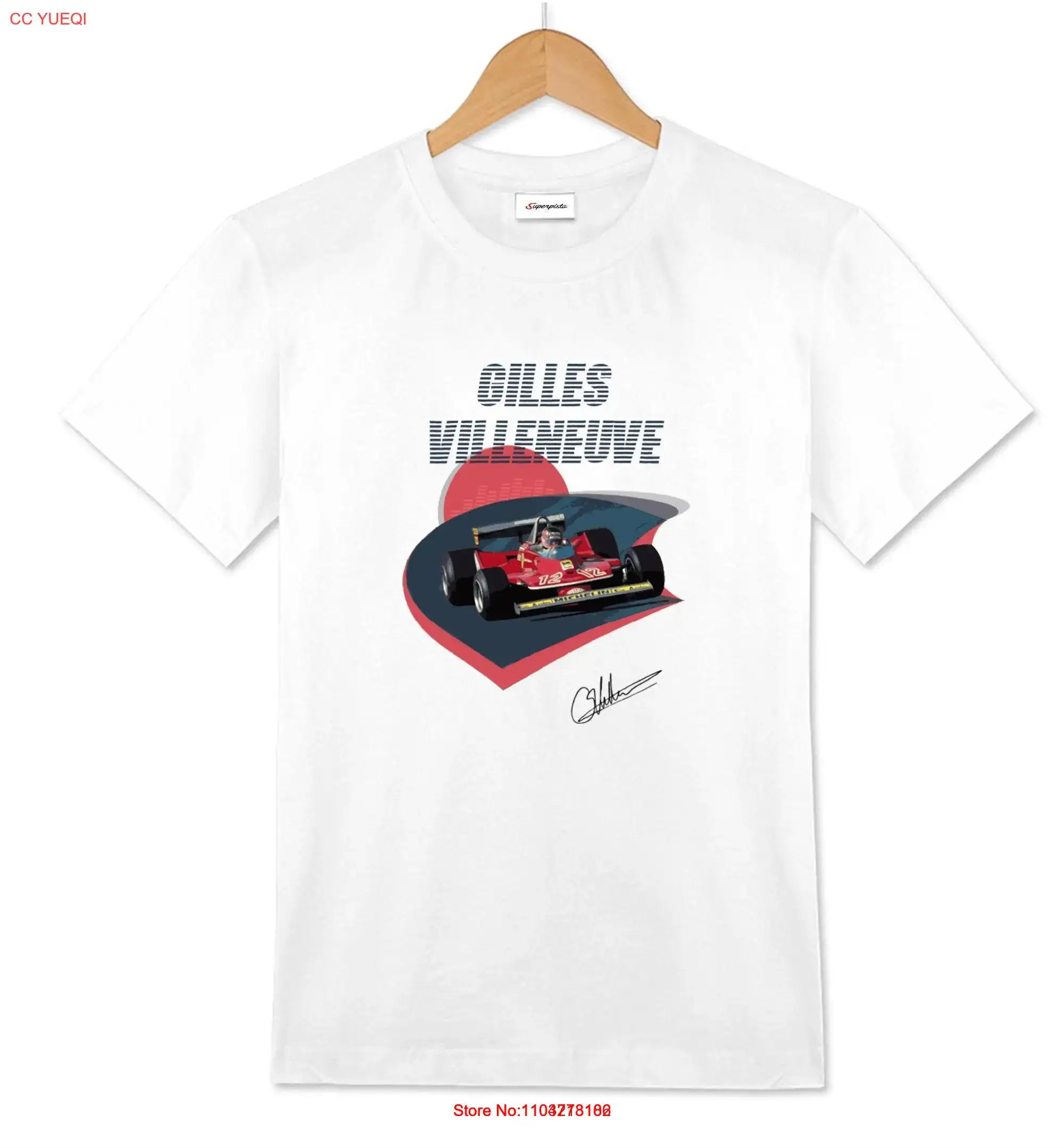 Gilles Villeneuve T shirt long or short sleeves