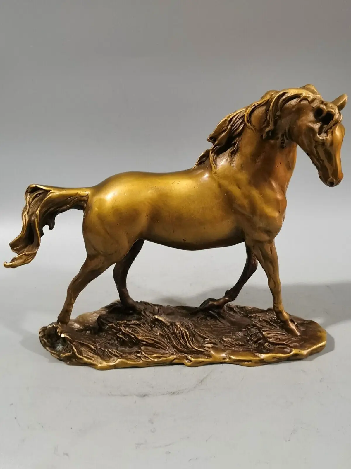 

brass home feng shui blessing fortune auspicious animal horse statue