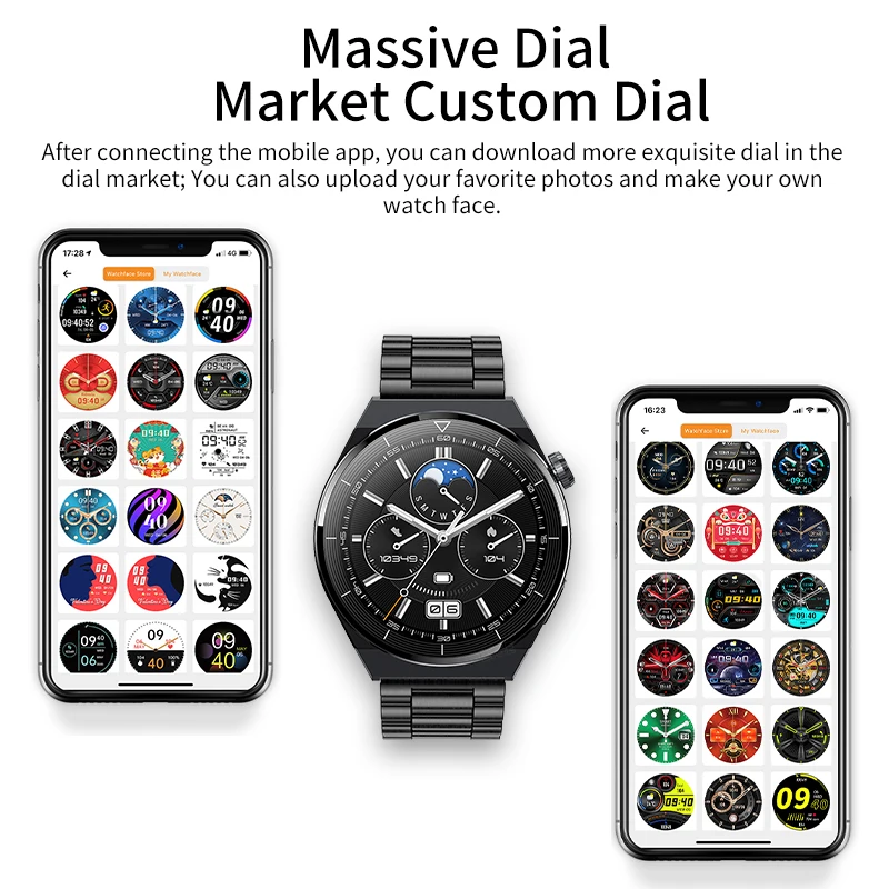 LIGE กีฬาสมาร์ทนาฬิกาผู้ชาย GT3 Pro บลูทูธ Heart Rate Monitor Smartwatch กันน้ำ AMOLED 390*390สำหรับ Huawei นาฬิกา